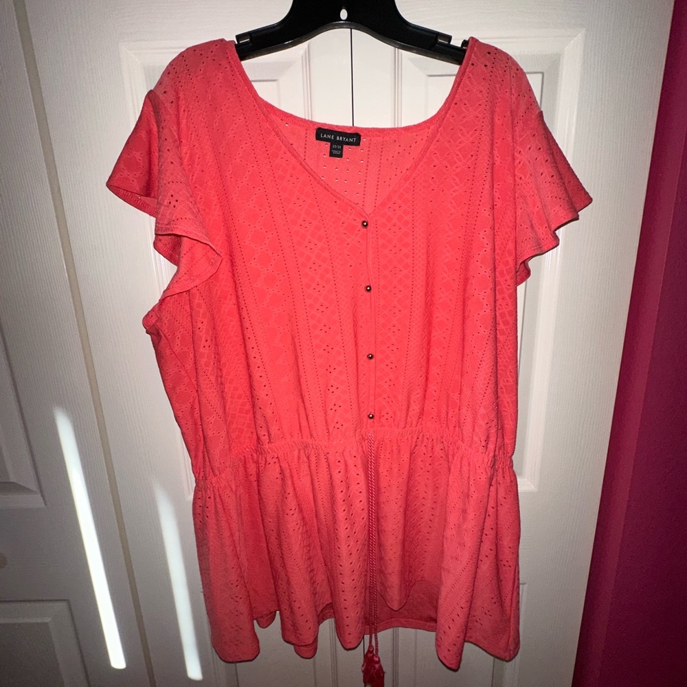 Lane Bryant Blouse - Coral